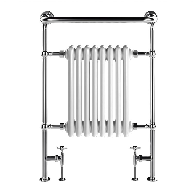 Traditional Bathroom Heated Towel Rail Radiator - 963 x 637mm