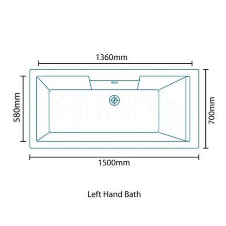 Tabor&trade; 1500 x 700 Bath