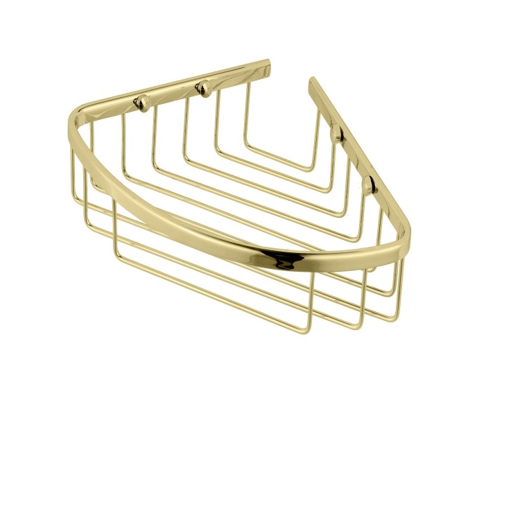 Brass Corner Shower Caddy- Arissa 