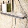 Chrome Thermostatic Mixer Shower Set with Push Button & Shelf - Mika