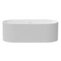 Freestanding Double Ended Matt White 1700 x 765mm Bath with Ledge - Clara