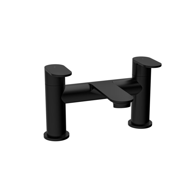 GRADE A1 - Black Bath Mixer Tap - Como