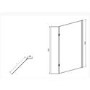 Walk In Shower Screen 900mm - 8mm Glass