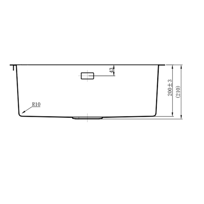 Rangemaster Cosmo Single Bowl Inset Chrome Stainless Steel Kitchen Sink