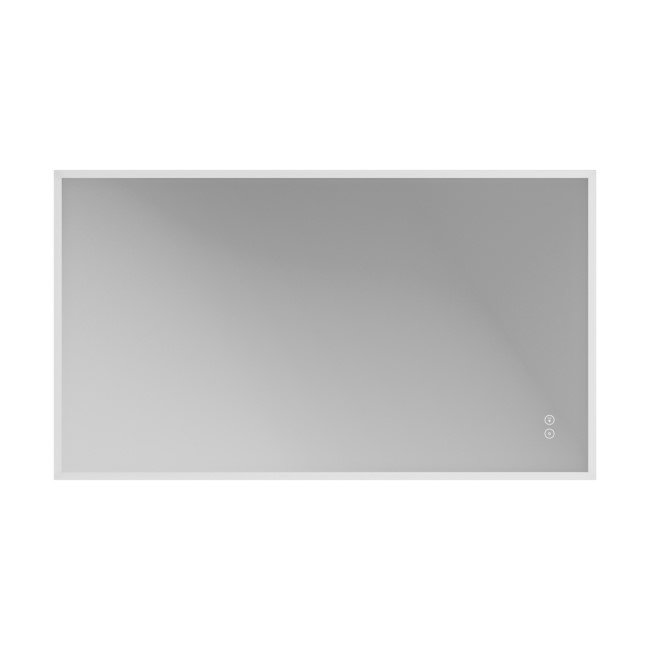 Rectangular Heated Bathroom Mirror with Lights Shaver Socket & Bluetooth Speaker 1400 x 800mm - Divine