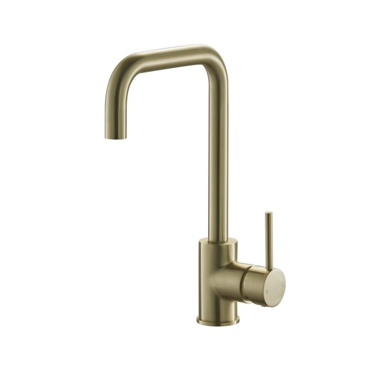 Enza Elwood Single Lever Monobloc Mixer Kitchen Tap- Brass