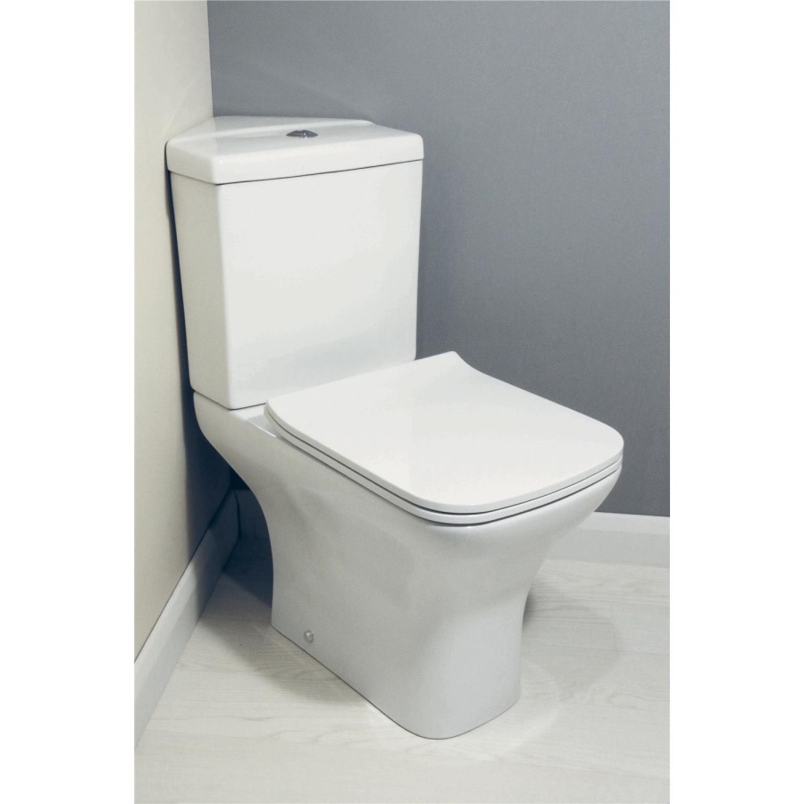 Lavender Corner Toilet with Slimline Soft Close Seat