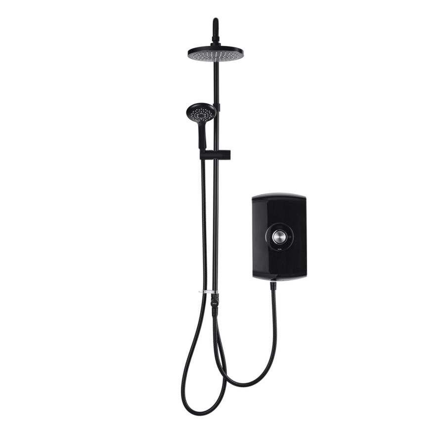 GRADE A2 - Triton Amore DuElec 9.5kW Black Electric Shower