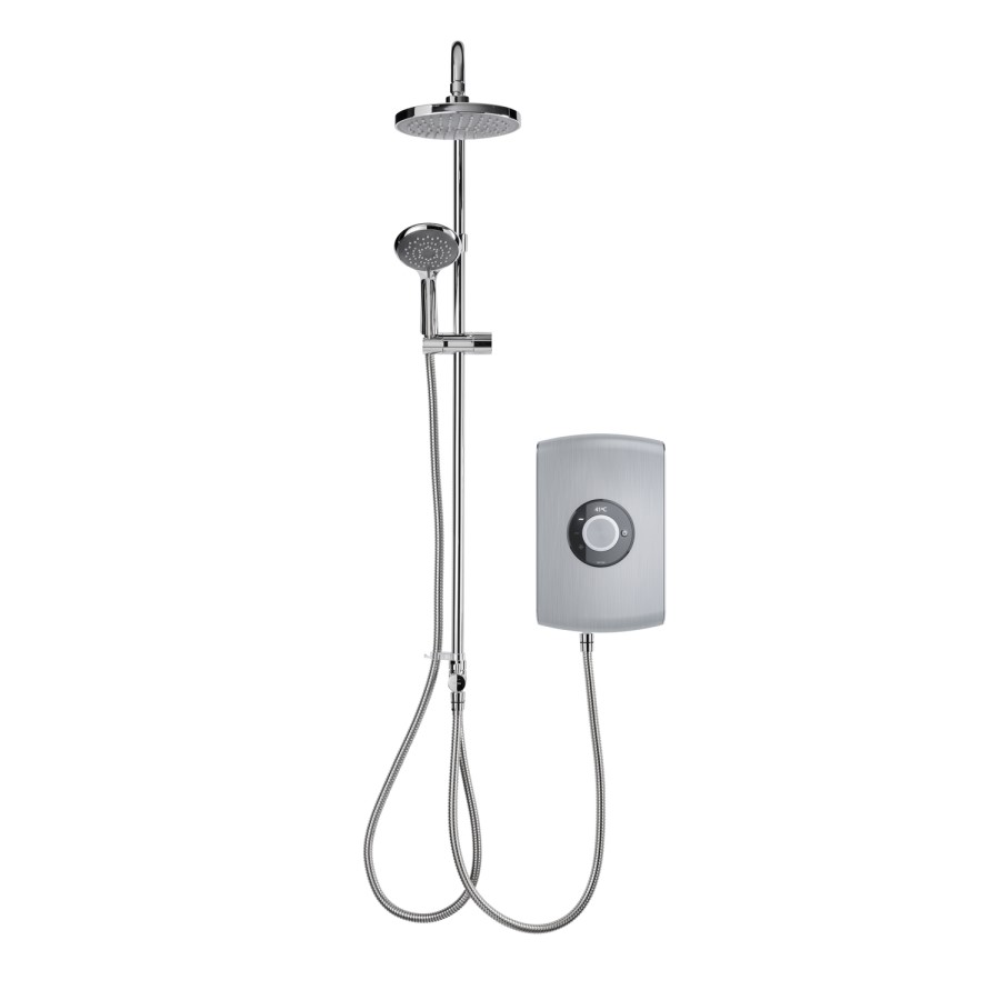 Triton Amore DuElec 9.5kW Brushed Steel Shower