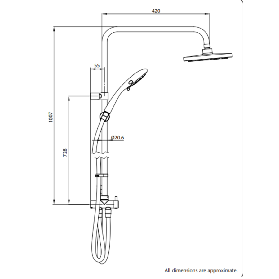 GRADE A1 - Triton Amore DuElec 9.5kW Brushed Steel Shower