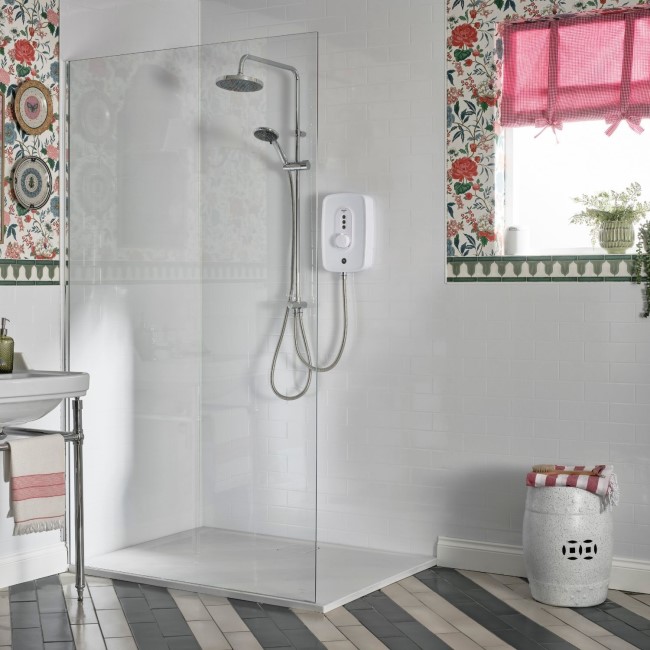 Triton Danzi Duelec 10.5kW Gloss White Electric Shower