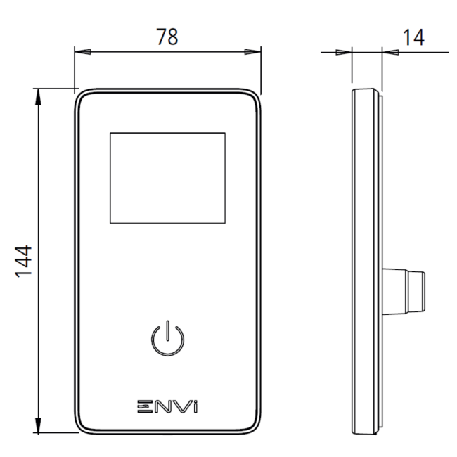 Triton ENVi 9.0kW Electric Shower With Ceiling Fed Shower Kit - Chrome