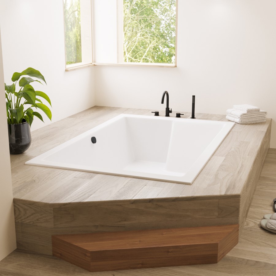 Super Deep Double Ended Inset Bath 1800 x 1200mm - Gemini