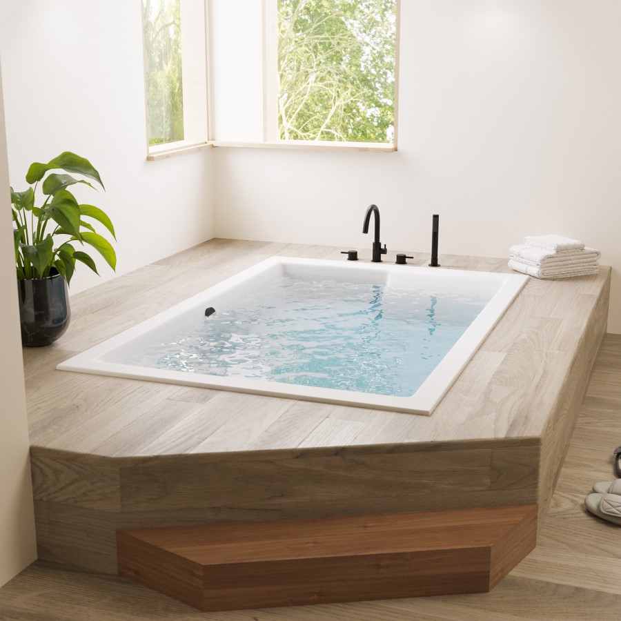 Super Deep Double Ended Inset Bath 1800 x 1200mm - Gemini