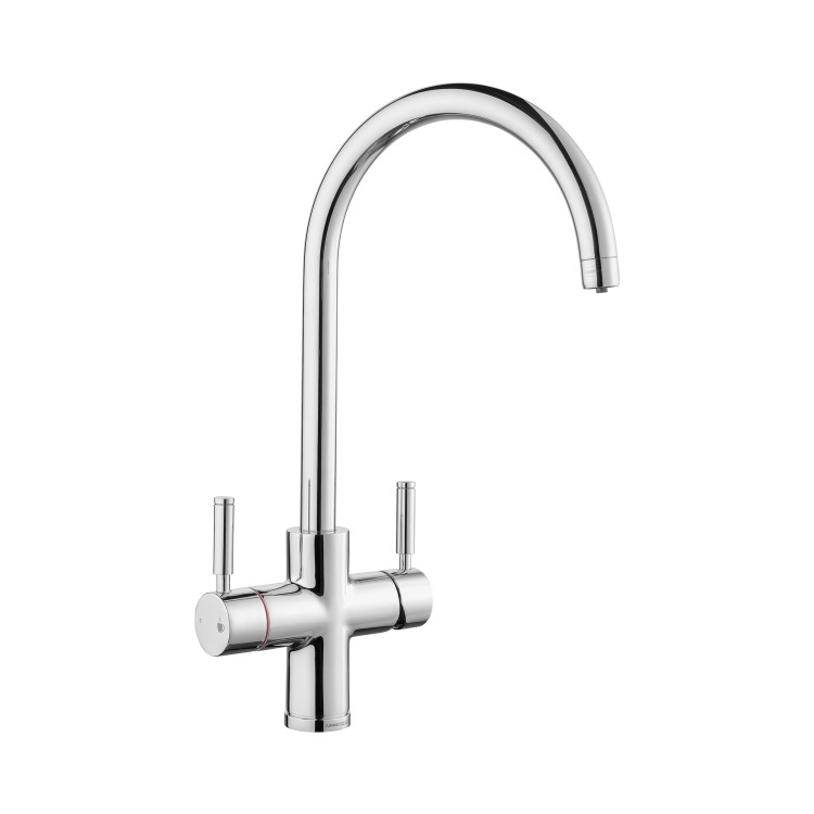 Rangemaster GEO Intense Round Chrome 4 in 1 Boiling Water Kitchen Tap