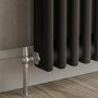 Reggio Midnight Black Horizontal Double Column Traditional Radiator 600x1190mm 4091 BTU - Cast Iron Style