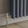 Reggio Anthracite Horizontal Triple Column Traditional Radiator 600x605mm 2586 BTU - Cast Iron Style