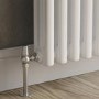 Reggio White Horizontal Triple Column Traditional Radiator 600x1190mm 5173 BTU - Cast Iron Style