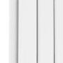 Riace White Horizontal Flat Designer Radiator 600x748mm Double Panel 2827 BTU