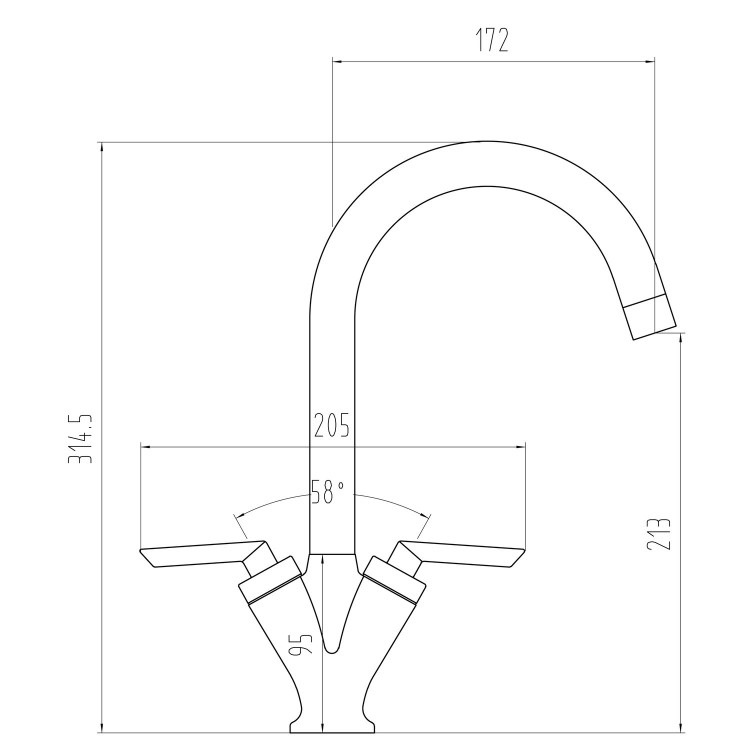 1 Bowl Ava Reversible Stainless Steel Kitchen Sink &  Hector Kitchen Mixer Tap