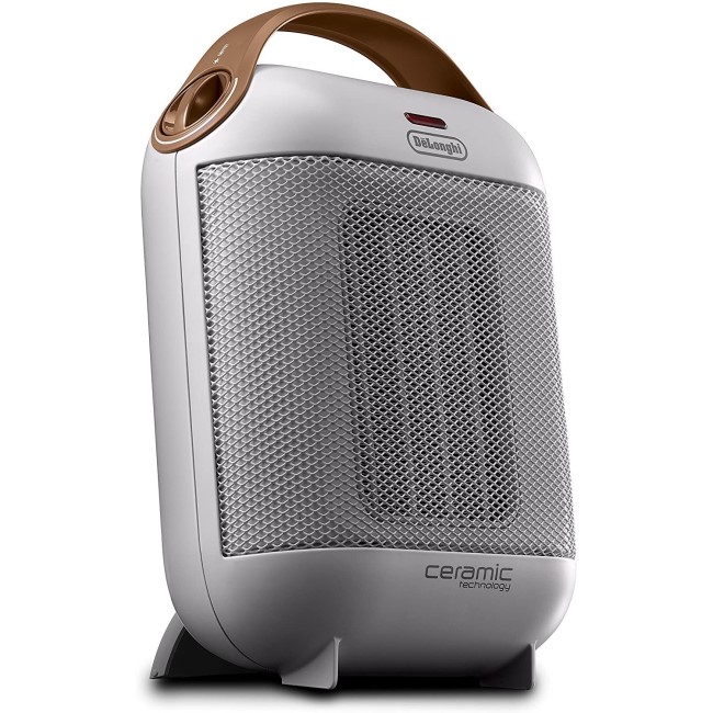 DeLonghi 1.8kW Capsule Ceramic Fan Heater White with 3 years warranty