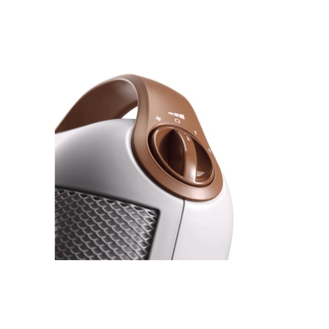 DeLonghi 1.8kW Capsule Ceramic Fan Heater White with 3 years warranty