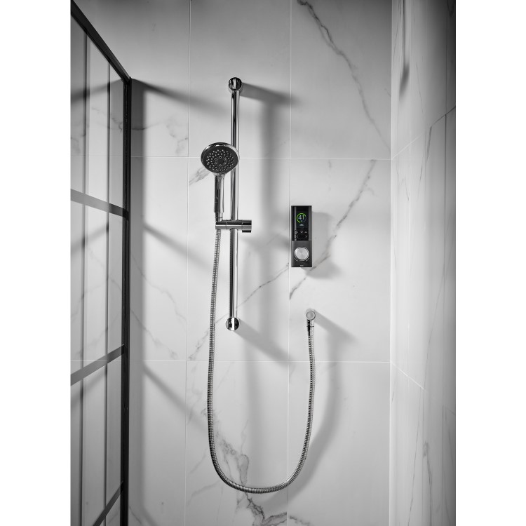 Triton HOME Digital Mixer Shower All-in-One Ceiling Pack with Riser Rail High Pressure