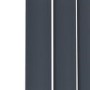 Riace Anthracite Horizontal Flat Designer Radiator 600x748mm Single Panel 1589 BTU