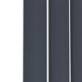 Riace Anthracite Horizontal Flat Designer Radiator 600x1020mm Single Panel 2383 BTU