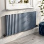 Light Grey Horizontal Smart Electric Radiator with Wi-Fi Thermostat - 2kW - H600xW1416mm - Bathroom Safe