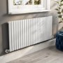 White Horizontal Smart Electric Radiator with Wi-Fi Thermostat - 2kW - H600xW1416mm - Bathroom Safe