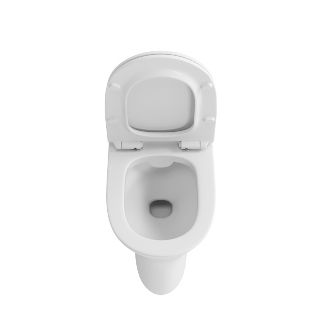 Wall Hung Rimless Toilet with Soft Close Seat - Indiana