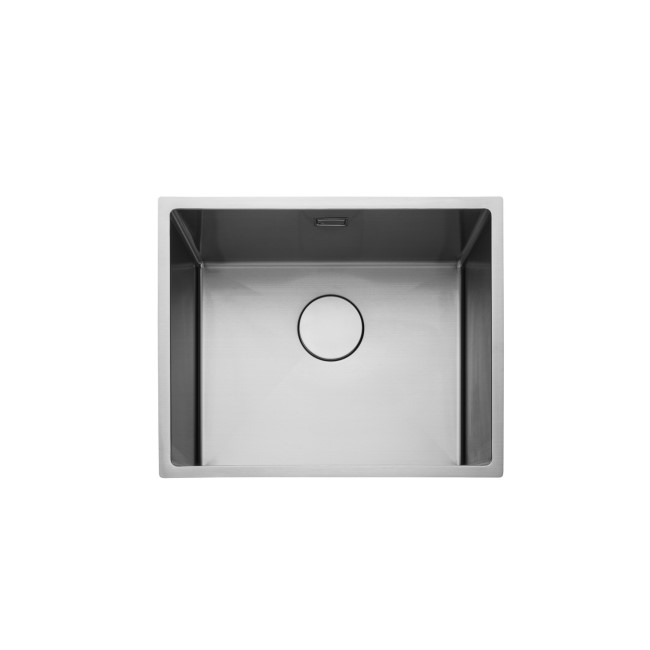 Rangemaster Kube Single Bowl Inset / Undermount Chrome Stainless Steel Kitchen Sink- 540mm x 440mm