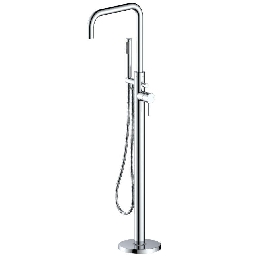 Chrome Freestanding Bath Shower Mixer Tap - Lenton