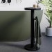 Black Round Bath Table 634mm - Lisbon