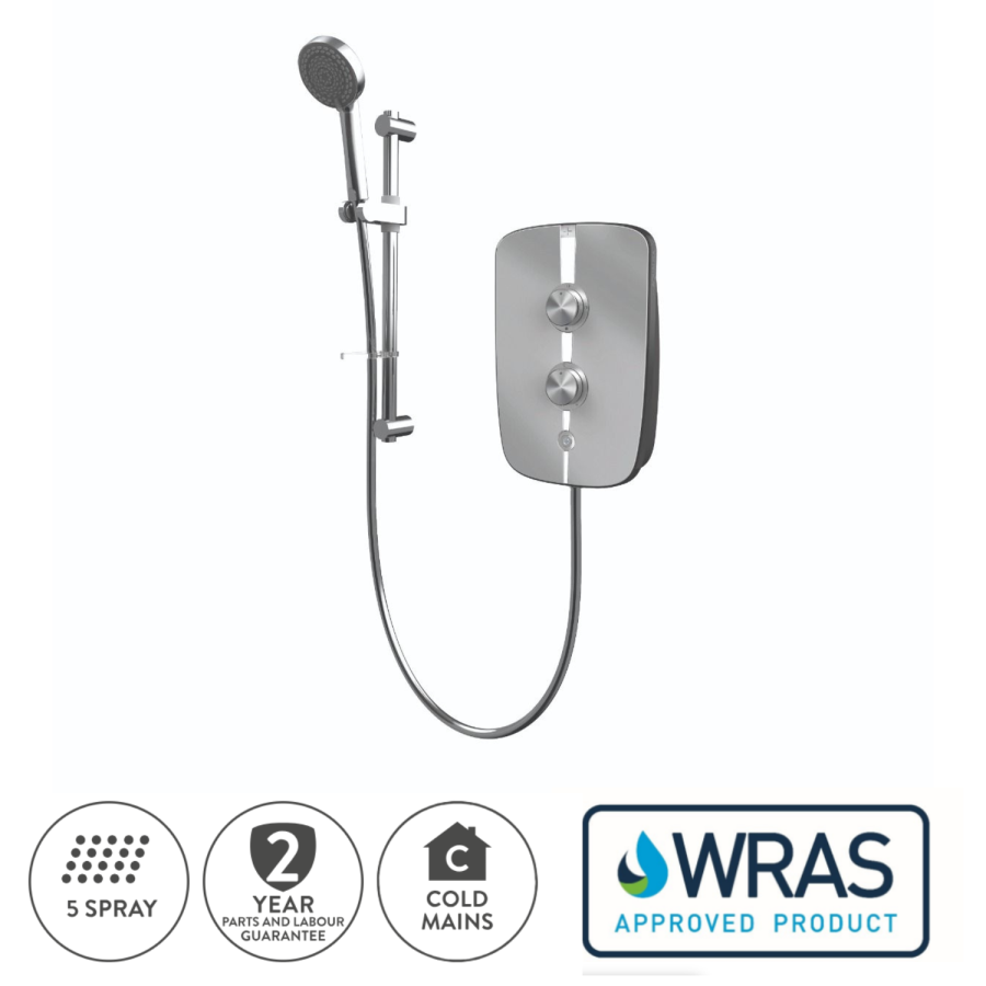 Aqualisa Lumi+ 8.5kW Chrome Electric Shower