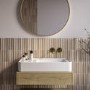 GRADE A1 - White Rectangular Countertop Basin 765mm - Logan