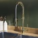 Malvern Single Lever Monobloc Pull Out Dual Spray Kitchen Tap - Brushed Brass