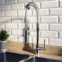 Malvern Single Lever Monobloc Pull Out Dual Spray Kitchen Tap - Chrome