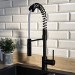 Malvern Single Lever Monobloc Pull Out Dual Spray Kitchen Tap - Matt Black