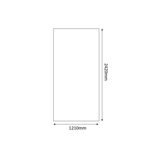 1210mm PLY  Square Edged Edged Carrara Marble - Wetwall