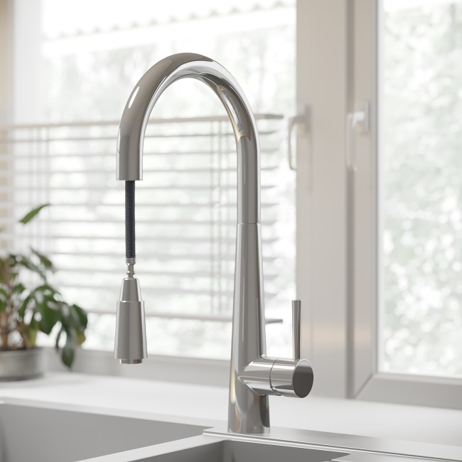 Enza Olney Single Lever Monobloc Mixer Kitchen Tap- Chrome