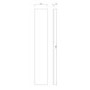 White Tall End Panel For Fitted Bathroom Furniture- Ontario