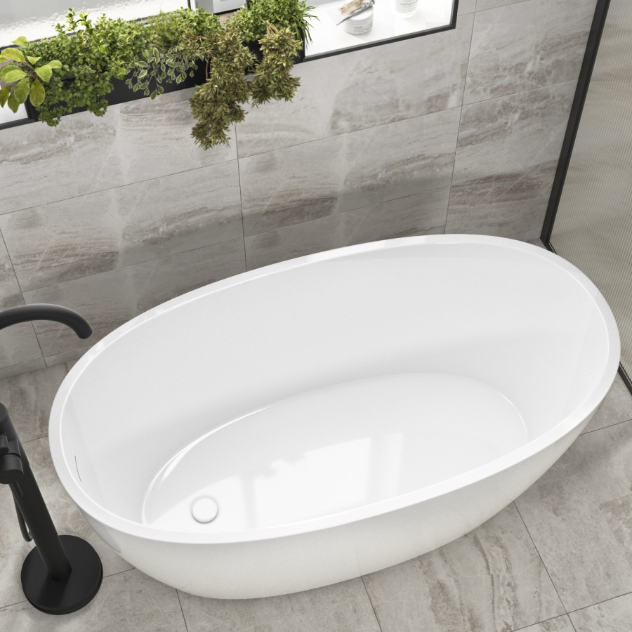 Small Freestanding Double Ended Bath 1300 x 700mm - Pico