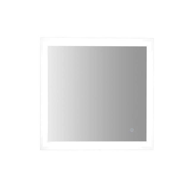 GRADE A1 - Square LED Heated Bathroom Mirror 600mm - Pisces