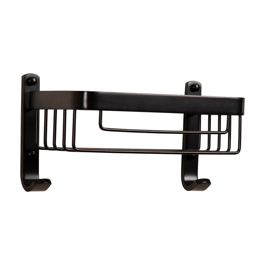 Black Wall Mounted Shower Caddy - Croydex