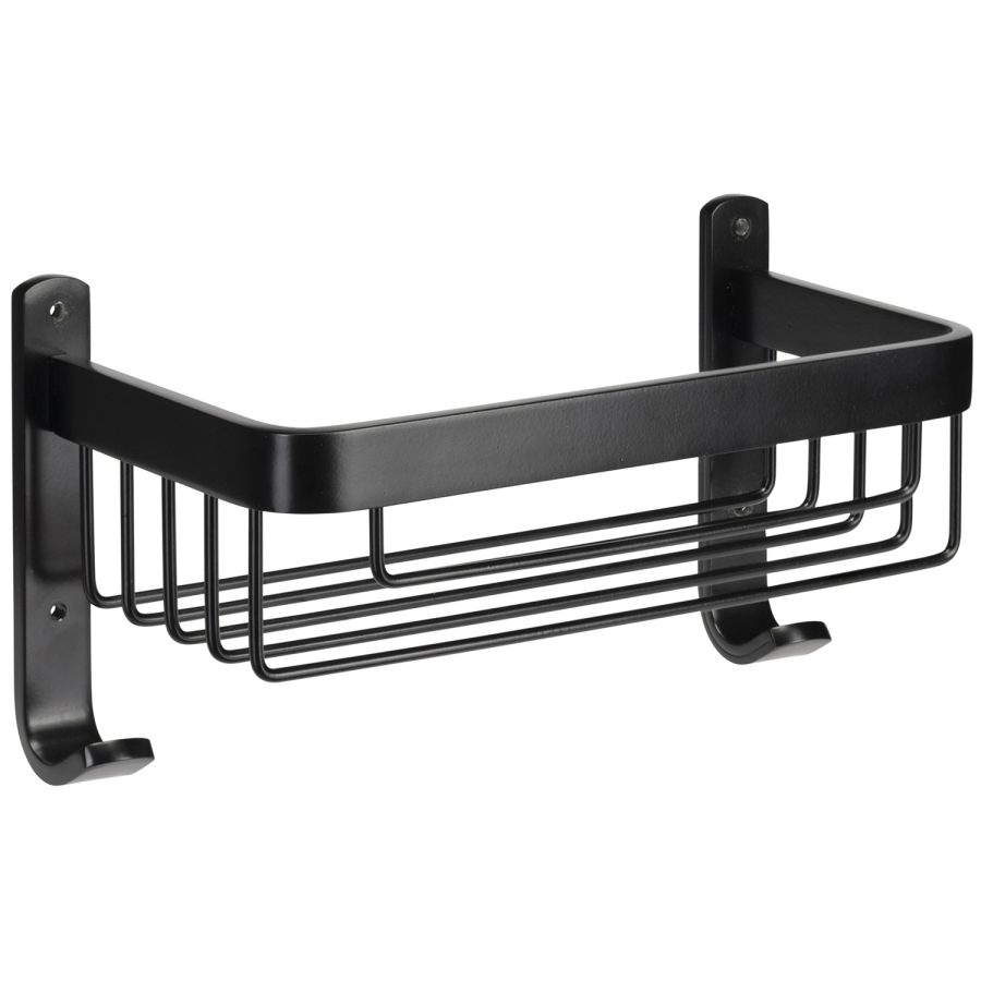 Black Wall Mounted Shower Caddy - Croydex