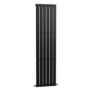 Anthracite Vertical Bathroom Radiator with Flat Panels - 1800 x 450mm