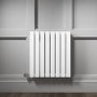 Horizontal White Flat Panel Radiator - 600 x 600mm