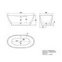 Freestanding Double Ended Slipper Bath 1700 x 820mm - Remi